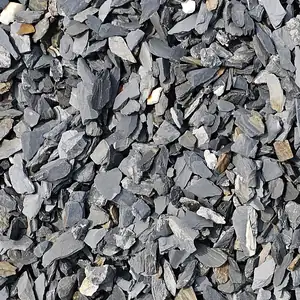 Close-up of Crushed Black Slate