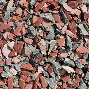 Close-up of Crushed Red Slate